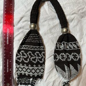 Black and White Beaded Necklace